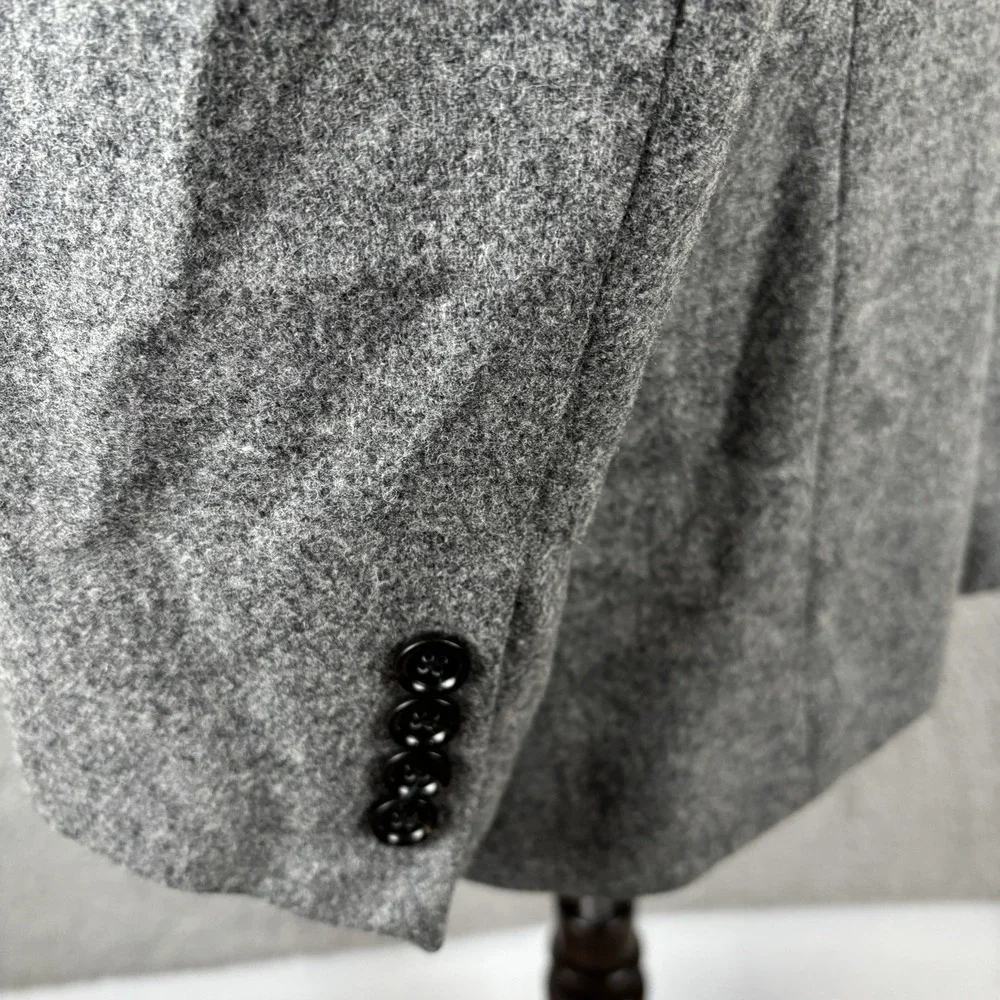 J Crew Ludlow Yorkshire Moon Tweed Wool Sport Coat Blazer 42L Mens‎ Grey Jacket
